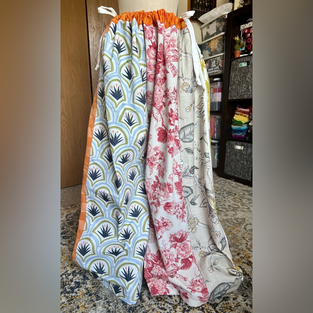 Colorful Patchwork Wide Leg Pants!